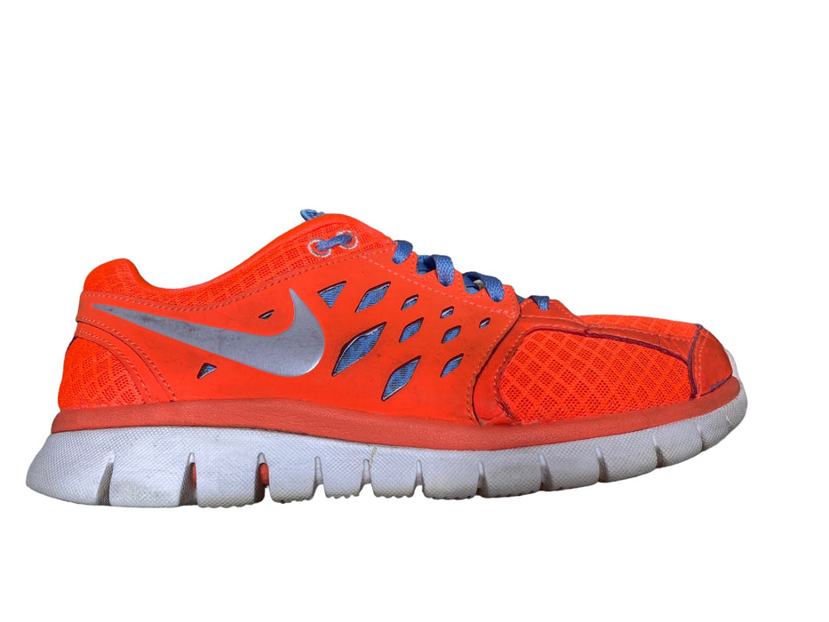 Nike Flex 2013 Run Orange Blue Running Shoes Women's (Size: 8) 556440-800