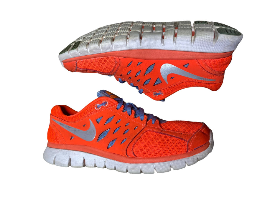 Nike Flex 2013 Run Orange Blue Running Shoes Women's (Size: 8) 556440-800