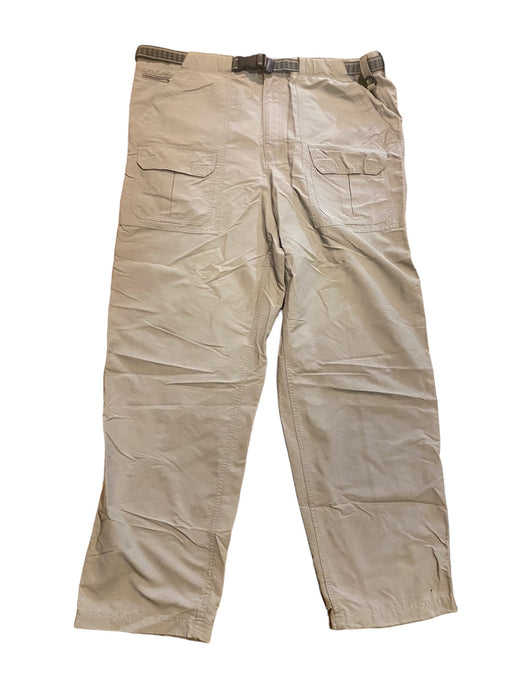 L.L Bean Men's Belted Hiking Nylon Cargo Trousers Khaki (Size: 42 x 32)