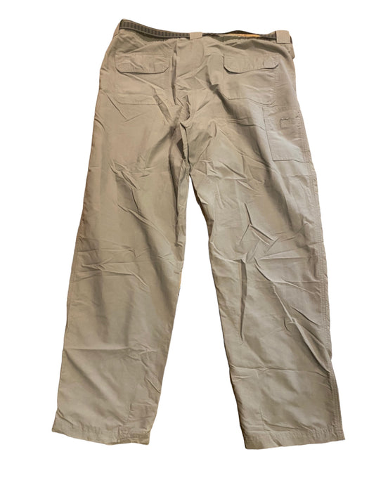 L.L Bean Men's Belted Hiking Nylon Cargo Trousers Khaki (Size: 42 x 32)