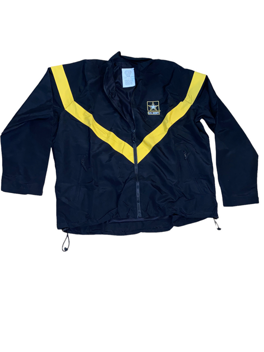 U.S. Army Authentic Windbreak Full-zip Jacket Black/Yellow Men's (Size: Medium)