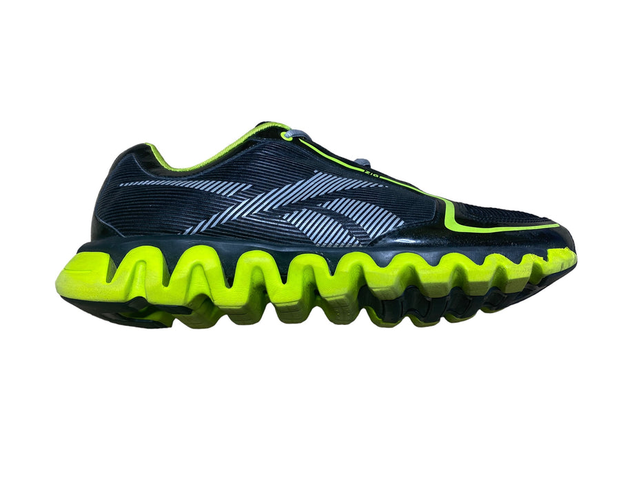 Reebok RealFlex ZigLite Black Green Running Shoes Men's (Size: 13) 023501 312