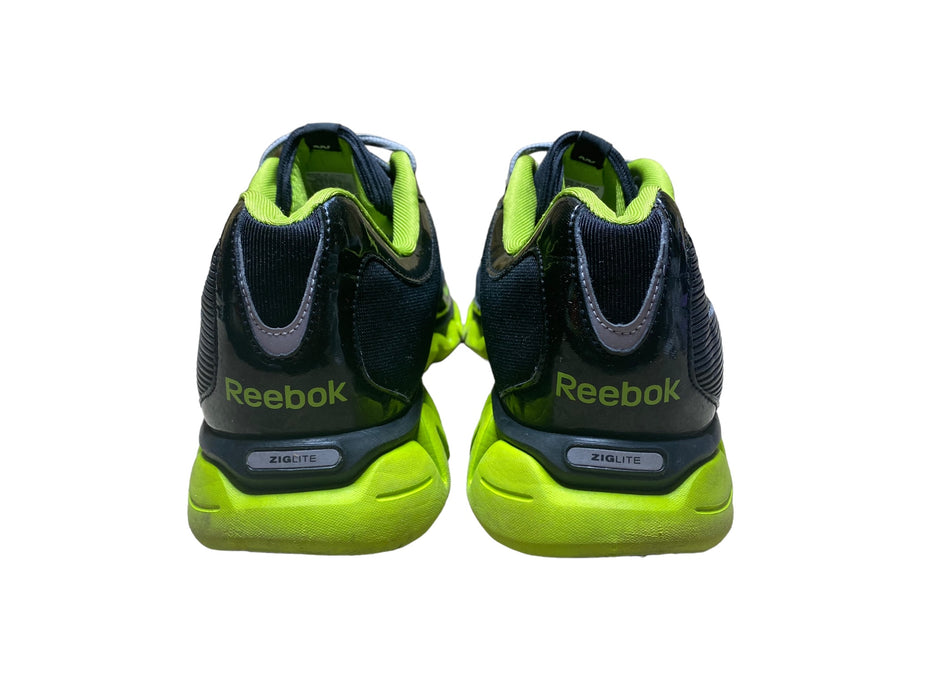 Reebok RealFlex ZigLite Black Green Running Shoes Men's (Size: 13) 023501 312