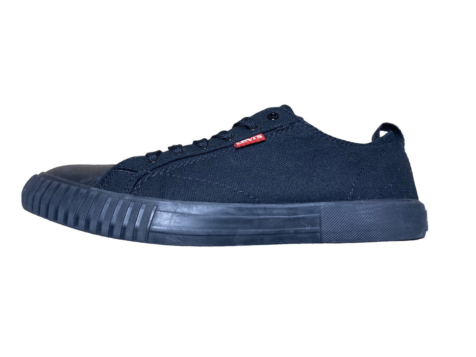 Levi's Comfort Tech Classic Black Canvas Lifestyle Shoes Women's (Size: 8.5)