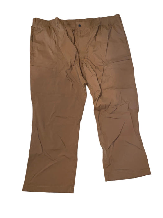 Duluth Trading Men's Elastic Waist Cargo Nylon Pants Khaki (Big & Tall: 48 x 30)