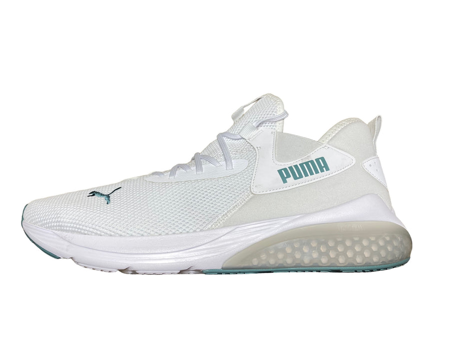 Puma Cell Vive Evo Low White Teal Running Shoes Men's (Size: 14) 376105-11