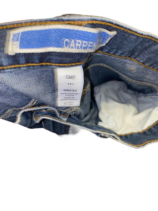 Gap Men's Loose Fit Carpenter Dark Wash Jeans Blue (Size: 38 x 34)