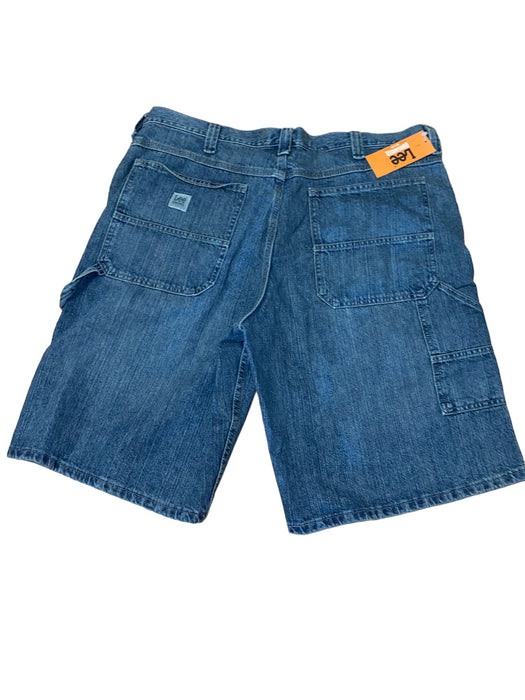 Lee Dungareers Men's Carpenter Stone Denim Short Blue (Big & Tall: 42 x 13) NWT