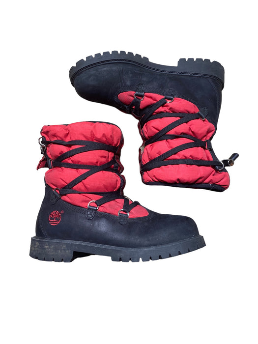 Timberland Kadın Bot Red Black Fur Snow Boots Men's (Size: 6) 72912M 2127