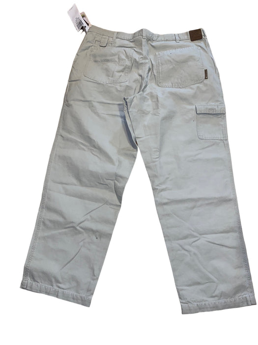 Columbia River Men's Lodge Fishtail Cargo Pants Beige (Size 42 x 32) NWT!