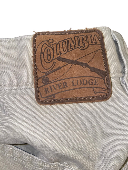 Columbia River Men's Lodge Fishtail Cargo Pants Beige (Size 42 x 32) NWT!