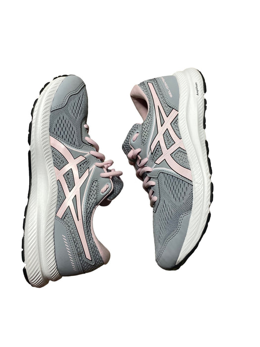 Asics Gel-Contend 7 Grey Pink Running Shoes Women's (Size: 10) 1012A910