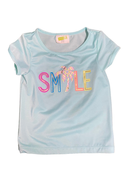 Crazy 8 Girls "Smile" Swim Top Turquoise (Size: XS/4)