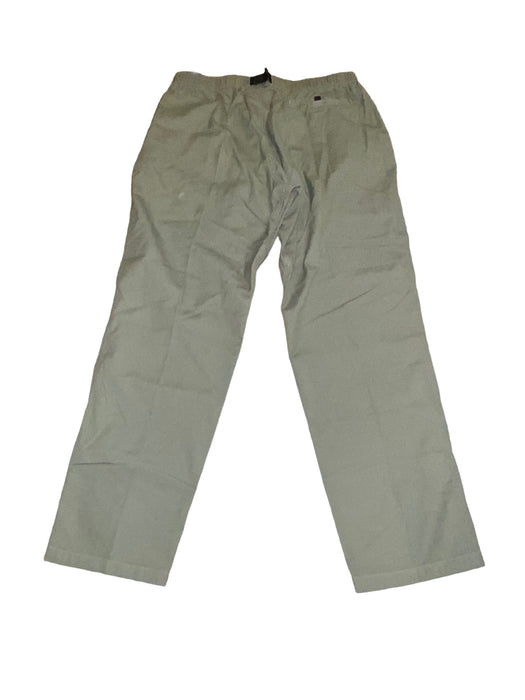 Sportif Men's Cotton Elastic Waist Belted Straight Pants Olive (Size: XL) NWT