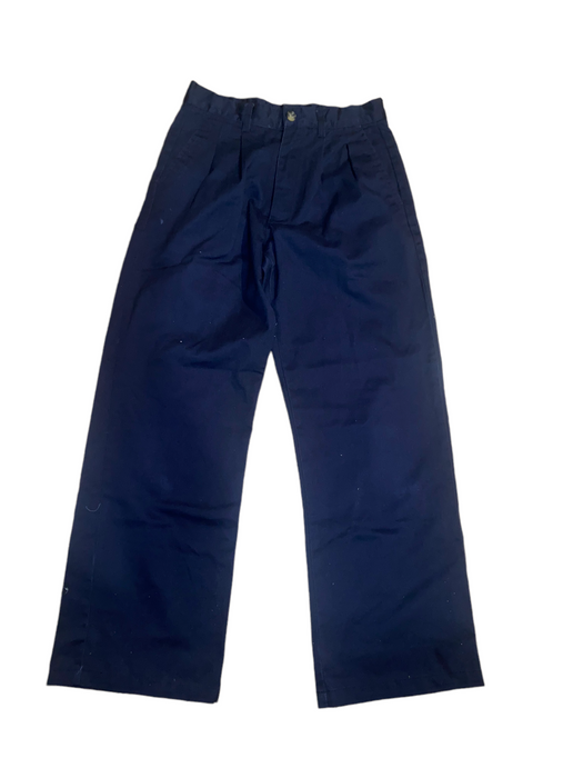 George Martin Boy's Pleated Blue Pants (Size: 14 Reg)