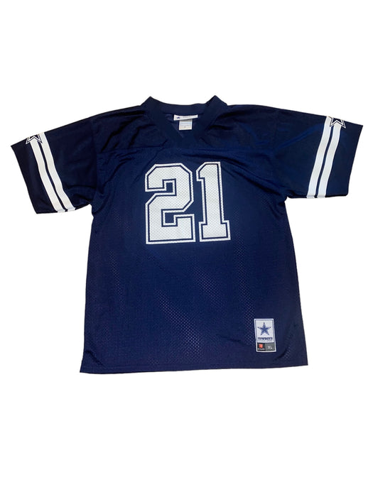 Dallas Cowboys NFL #21 Elliott Replica Women Jersey Blue (Size: XL)