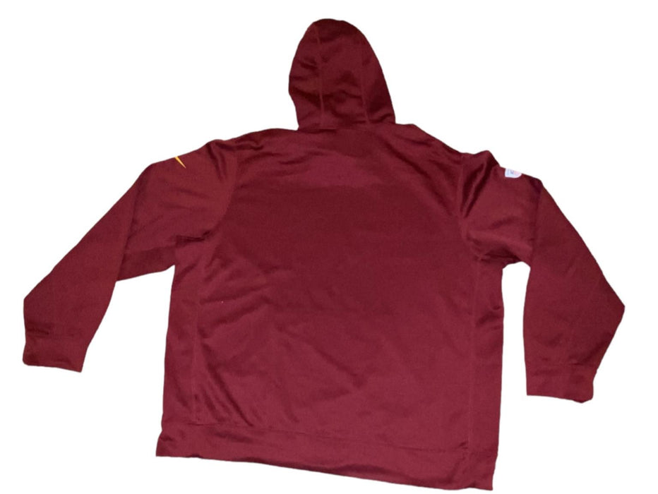 Washington Redskins NFL Nike Therma Fit Men's Hoodie Burgundy (Size: XXL)