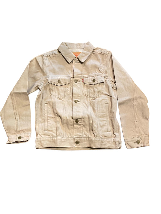 Levi's Original Youth Tucker Denim Jacket Medium Wash Beige (Size: L) NWOT