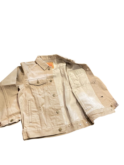 Levi's Original Youth Tucker Denim Jacket Medium Wash Beige (Size: L) NWOT