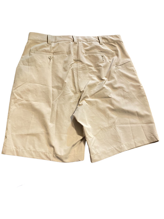 Reebok Golf Men's Comfort Waist Pleated Flex Shorts Beige (Size: 38 x 9)