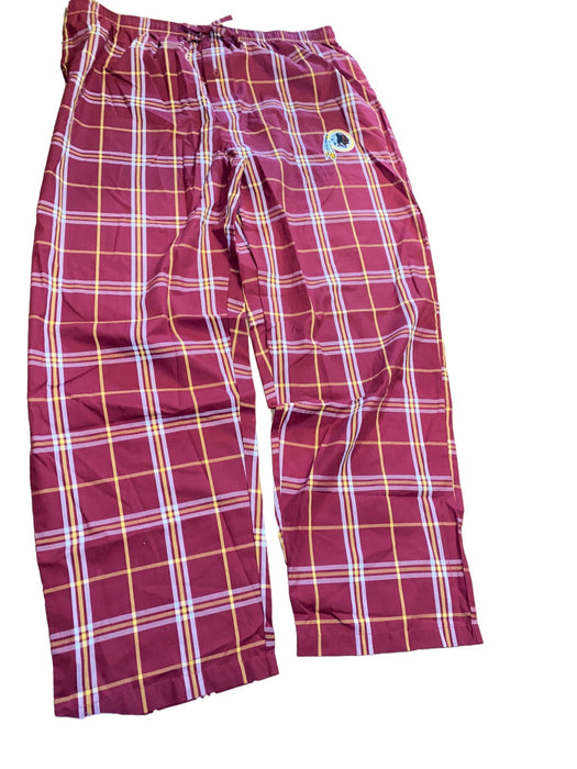 Washington Redskins NFL Team Apparel Men's Plaid Lounge Pant Red (Size: XL) NWOT