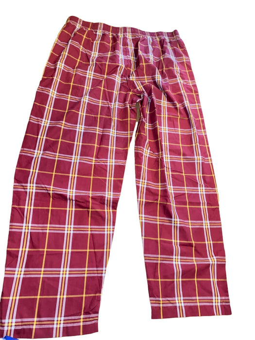 Washington Redskins NFL Team Apparel Men's Plaid Lounge Pant Red (Size: XL) NWOT