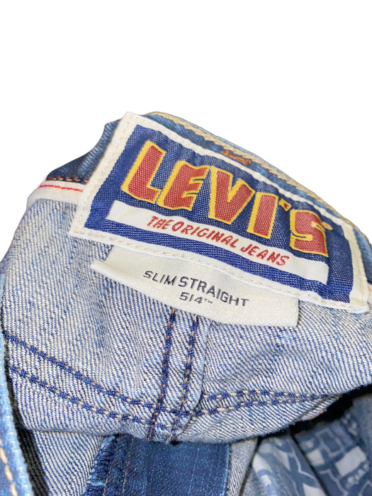 Levi's 514 Men's Original Slim Straight Fit Jeans Blue (Size: 36 x 31)