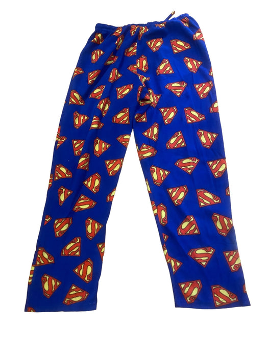 Superman DC Comics Fleece Pajama Lounge Pants Blue Men's (Size: M)