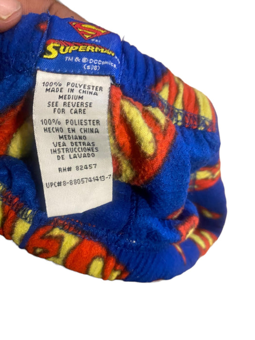 Superman DC Comics Fleece Pajama Lounge Pants Blue Men's (Size: M)