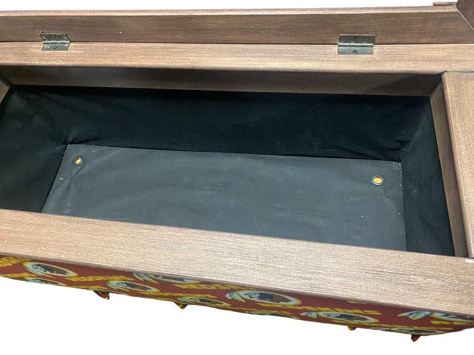 Washington Redskins NFL Custom Design Storage Ottoman Bench Red/Gold