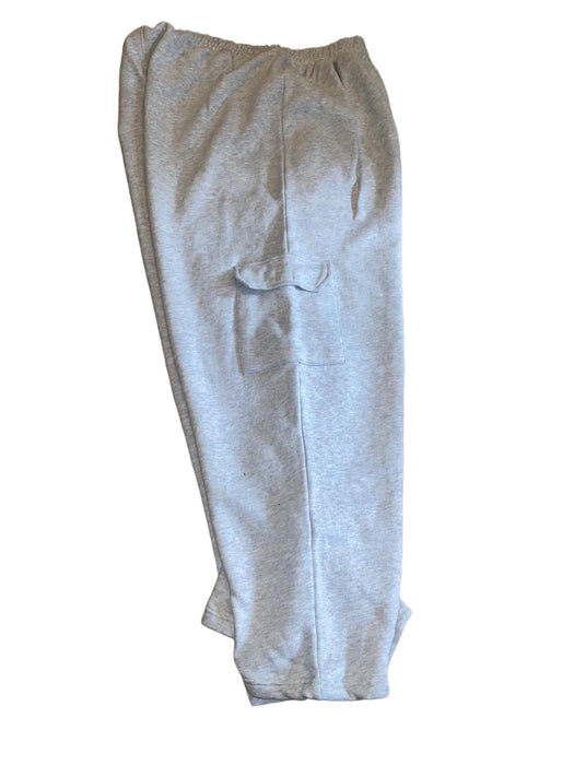 Pretty Little Thing Women's Elastic Waist Wide Leg Sweat Pants Gray (Size: 18)