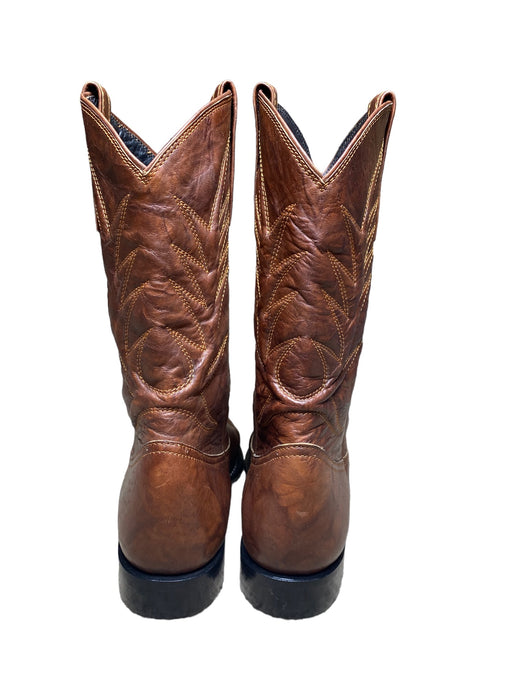 Calzado Figueroa Brown Leather Western Cowboys Boots Men's (Sz: 8.5) 8946 4341