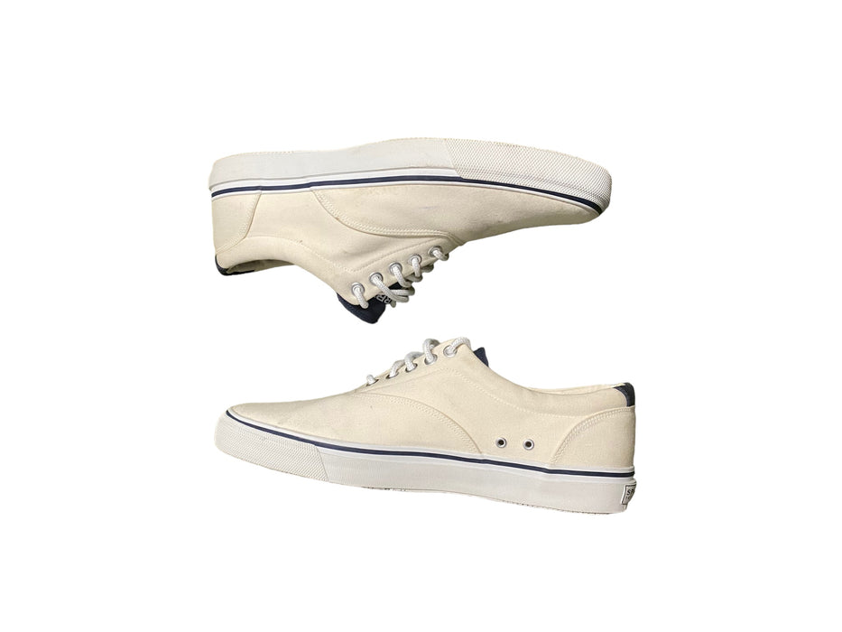 Sperry Top-Sider Halyard CVO Cream White Sneaker Shoes Men's (Size: 14) 0567057