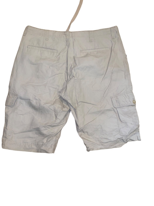 Sean John Mens Linen Drawstring Cargo Shorts Beige (Size: 40  X 15)