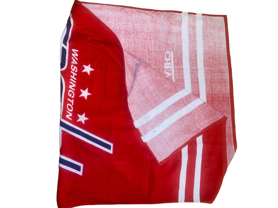 Washington Capitals NHL Chevy Case Bank Beach Towel Red/Blue (Size: 30 x 60) NWT