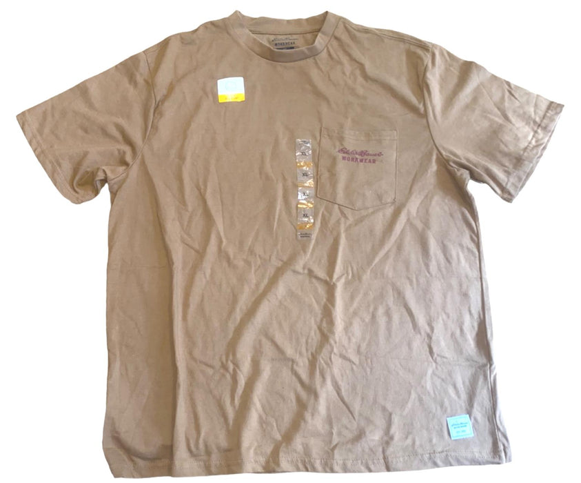 Eddie Bauer Men's Work Wear Heavy Duty T-Shirt Brown (Size: XL) NWT