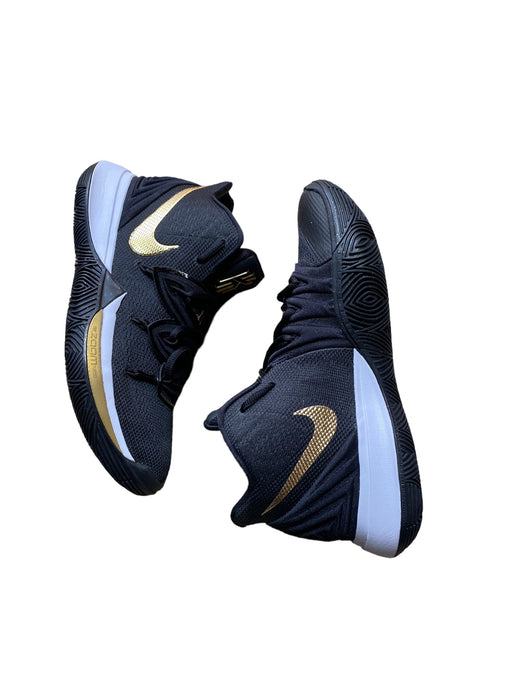 Nike Kyrie 5 Black Metallic Gold Basketball Shoes Men's (Size: 8.5) A02918-007