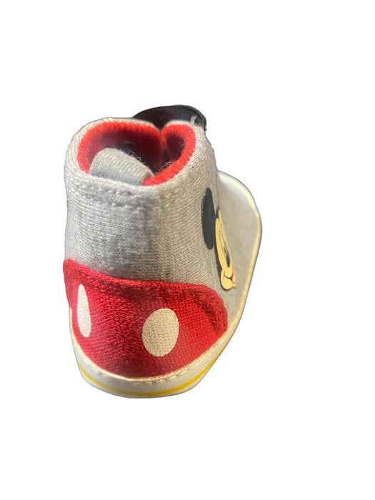 Disney Mickey Mouse Canvas Soft Sole Ankle Infant Crib Shoes (Size: 3)