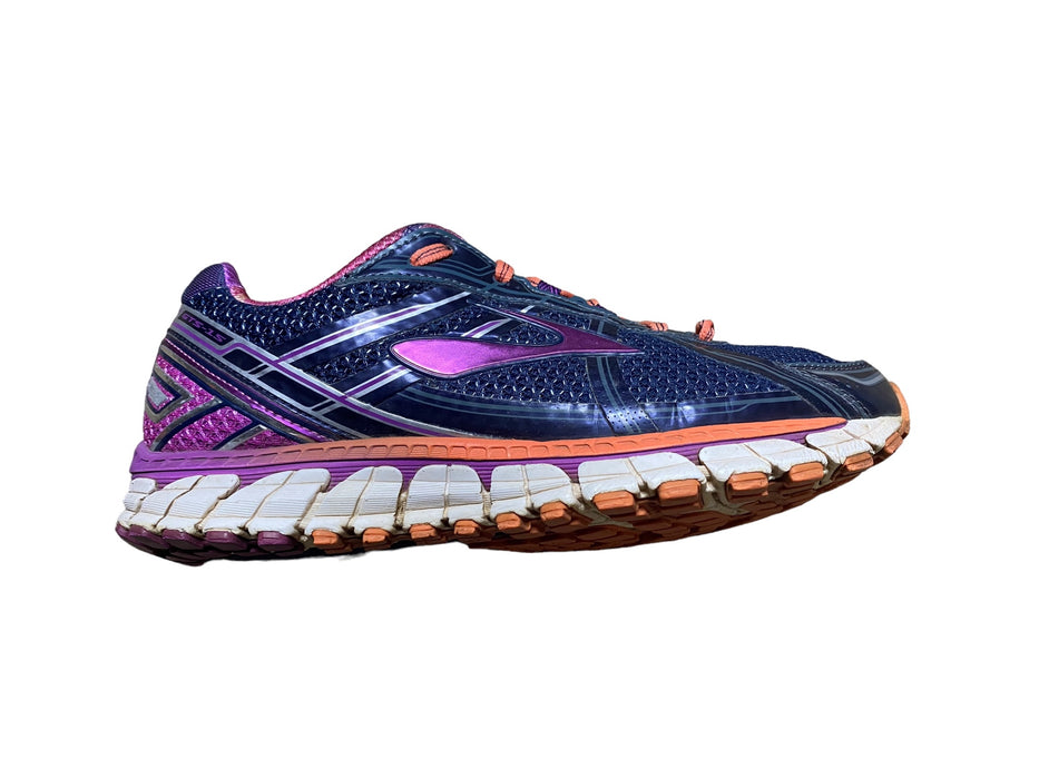 Brooks Adrenaline GTS 15 Blue Purple Running Shoes Women's (Size: 9) 1201741B458