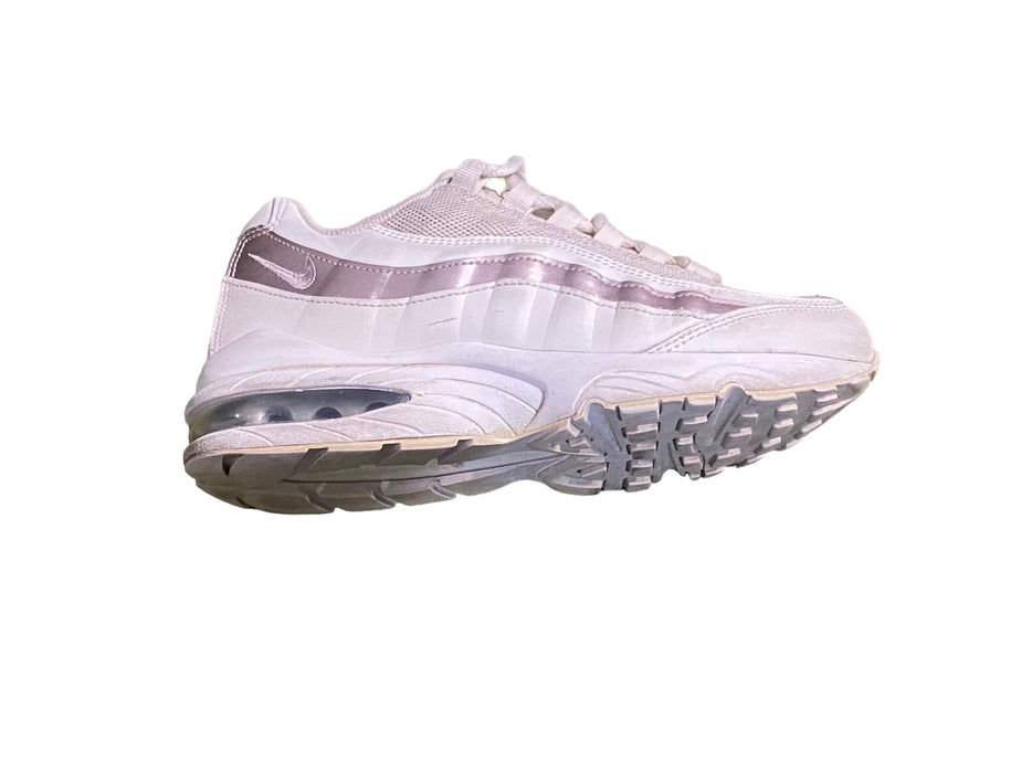 Nike Air Max 95 "Bone" White Rose Gold Running Shoes Girls (Sz: 5.5y) 310830-015