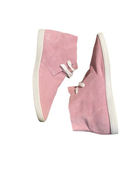 Steve Madden Chester Pink White Suede Chukka Ankle Shoes Women's (Size: 11)