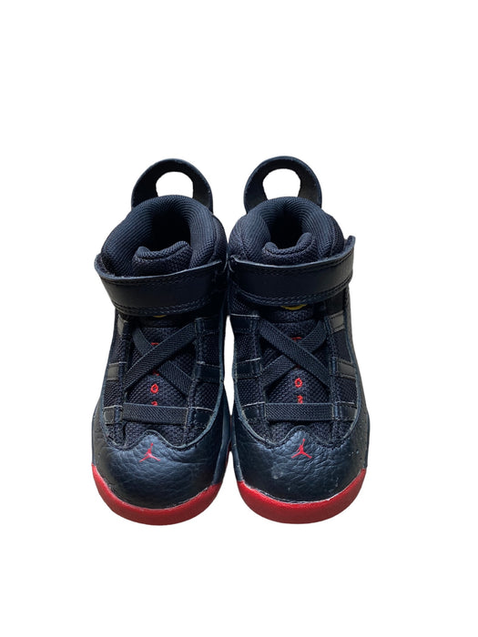 Air Jordan 6 Rings Black Red Lifestyle Shoes Boys Toddler (Size: 8c) 323420-063