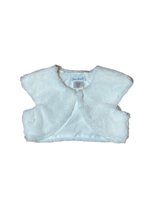 Jona Michelle Girls Faux Fur Vest Shrug White (Size: 5) NWT