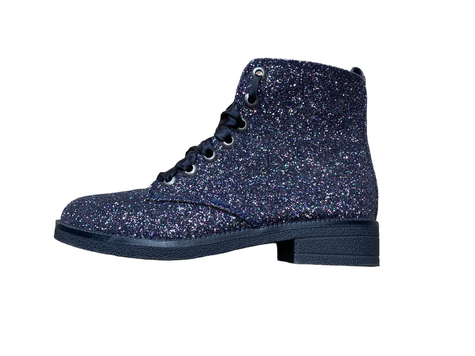 Dirty Laundry Glitter Bomb Sparkly Black Fashion Boots Shoes Women's (Size: 8.5)