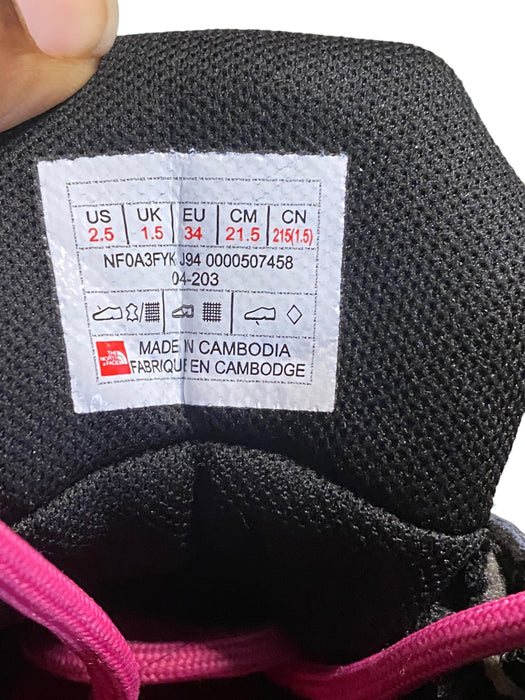 The North Face Thermal Black Pink Winter Boots Women's (Size: 2.5) NF0A3FYK J94