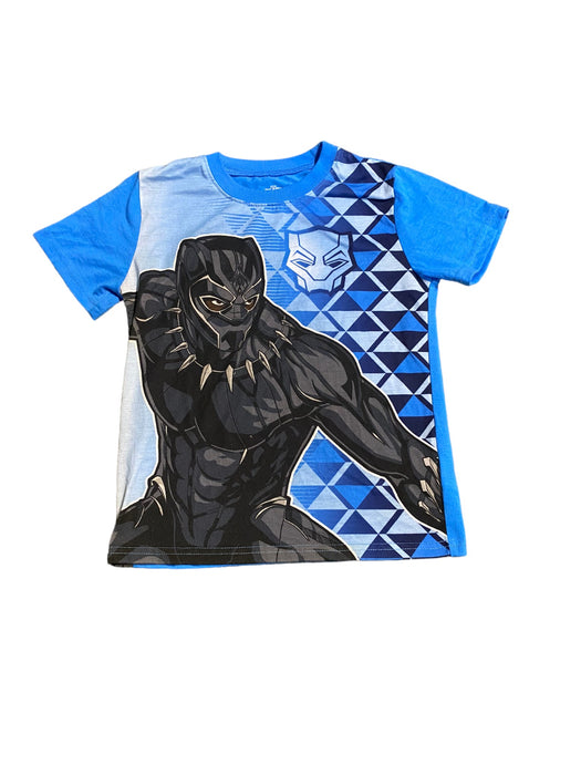 Black Panther Marvel Boys Graphic T-Shirt Blue (Size: 6/7)