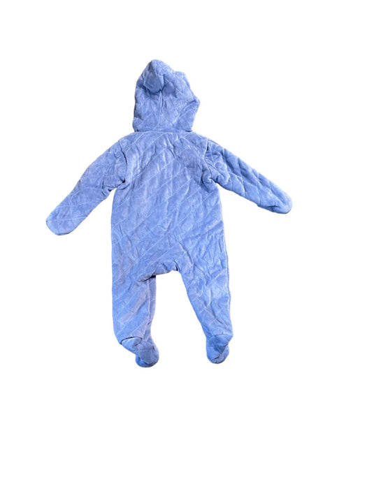Laura Ashley Baby Boy Quilted One Piece Hooded Coverall Blue (Size: 3-6M) NWT