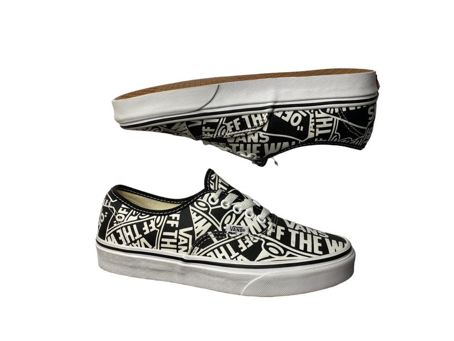 Vans Era Off The Wall Logo Black White Skateboard Shoes Men's (Size: 7) 721356