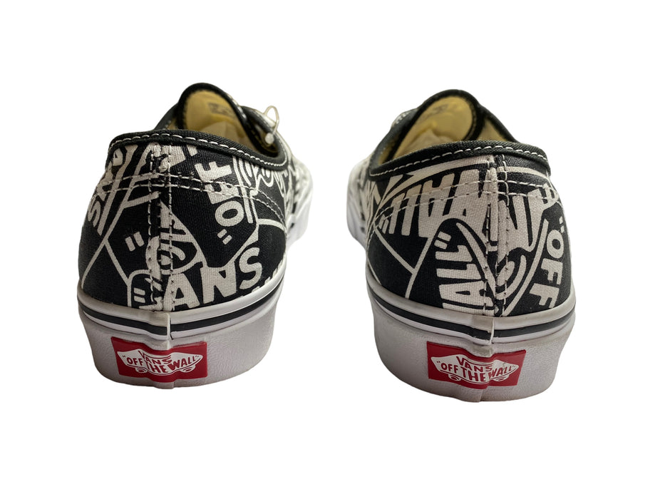 Vans Era Off The Wall Logo Black White Skateboard Shoes Men's (Size: 7) 721356