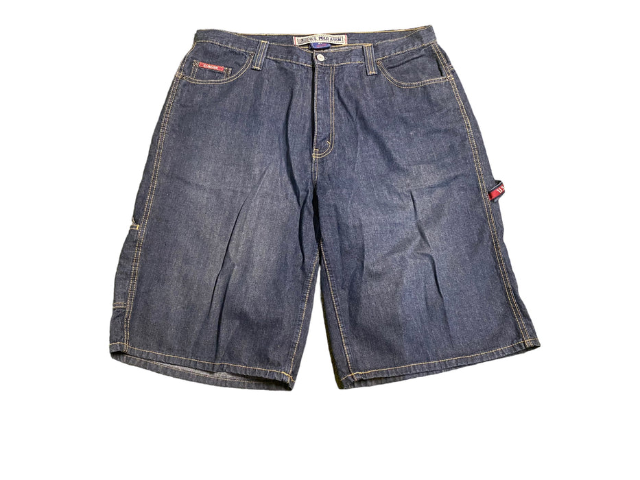 U.S. Polo Assn Men's Carpenter Denim Shorts Blue (Size: 38 x 14)